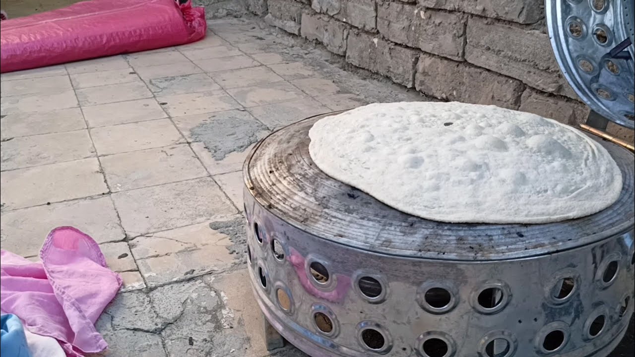 #روتين_صباحي وخبز بتنور الارضي الغازي 🍪😋سويت مسخن #فلسطيني
