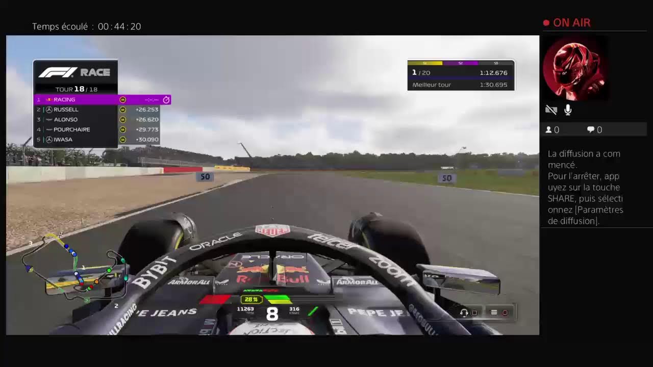 Diffusion PS4 en direct de Jean racing team