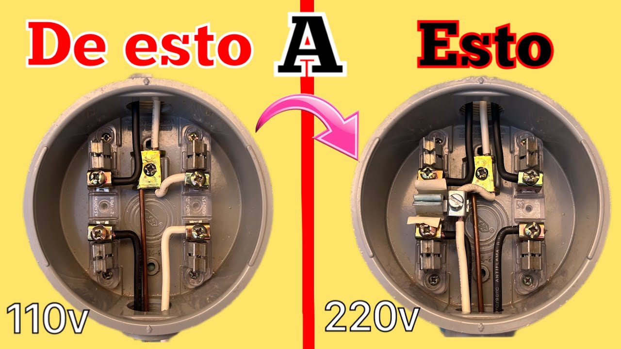 Cómo preparar una acometida de 110 volts a 220 volts muy fácil