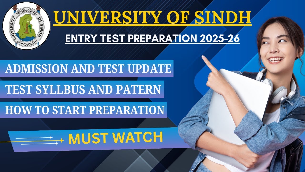University Of Sindh Entry Test Syllabus and Pattern || Entry Test Preparation Batch 2K26