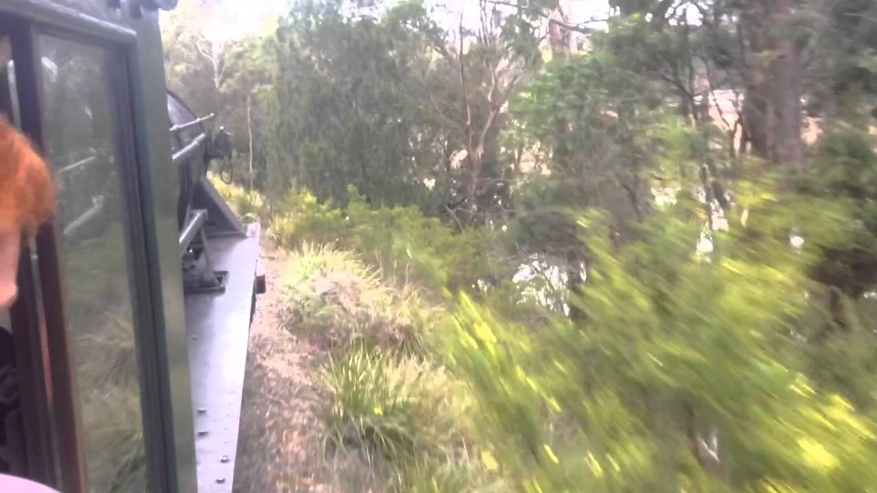 Steam engine cab ride, M4 at Don River Railway