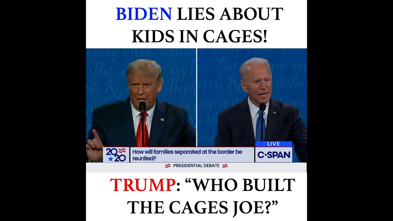 BIDEN LIES ABOUT KIDS IN CAGES! TRUMP CHALLENGES THAT AT DEBATES!