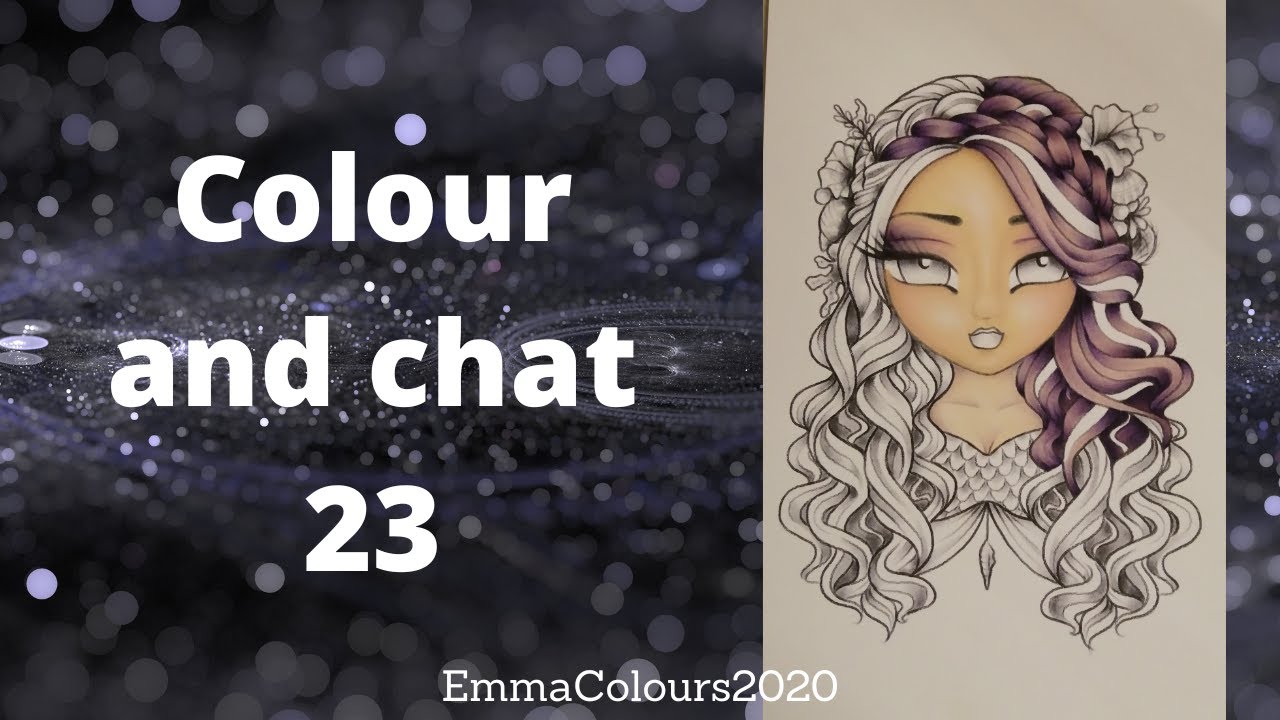 Colour and chat 23 featuring Fierce and fancy fantasy faces by Hannah Lynn - adult coloring