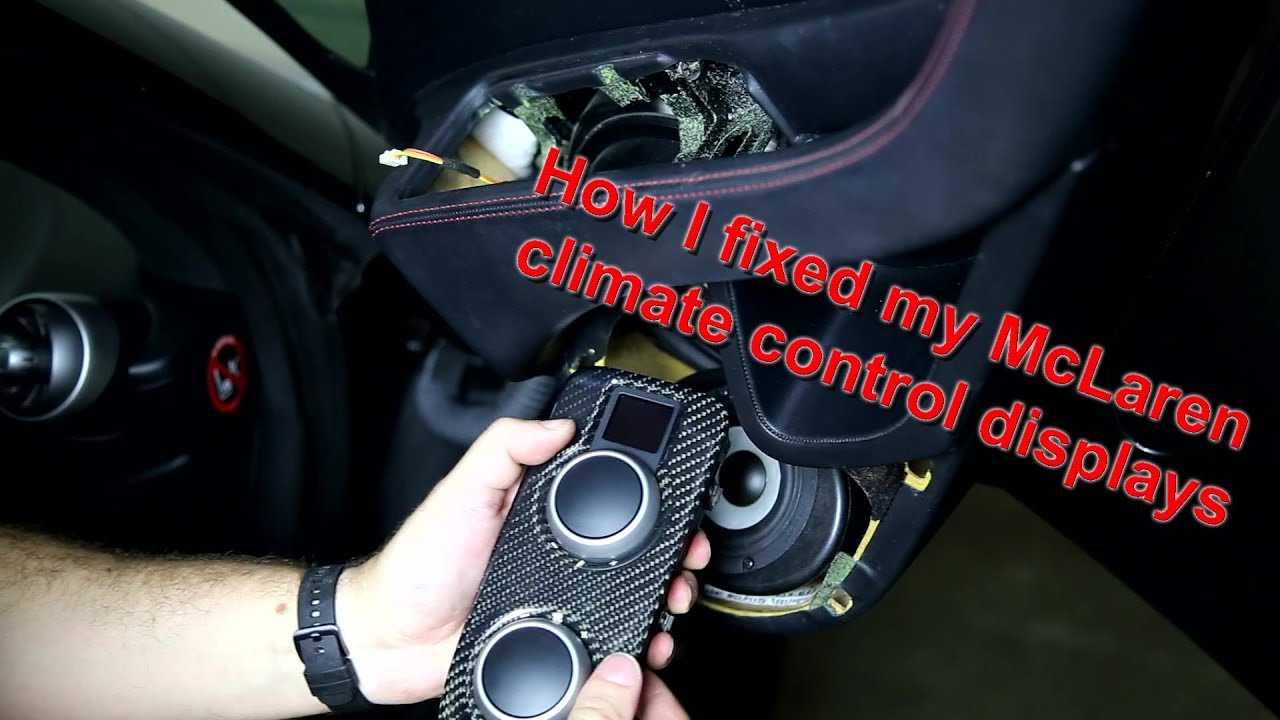 Replacing the HVAC displays on a McLaren made easy