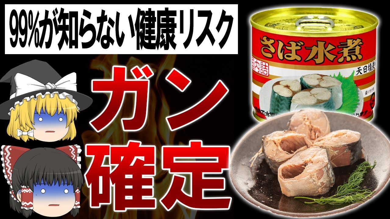 【ゆっくり解説】99%が勘違いしている?!実は危険すぎるサバ缶の闇