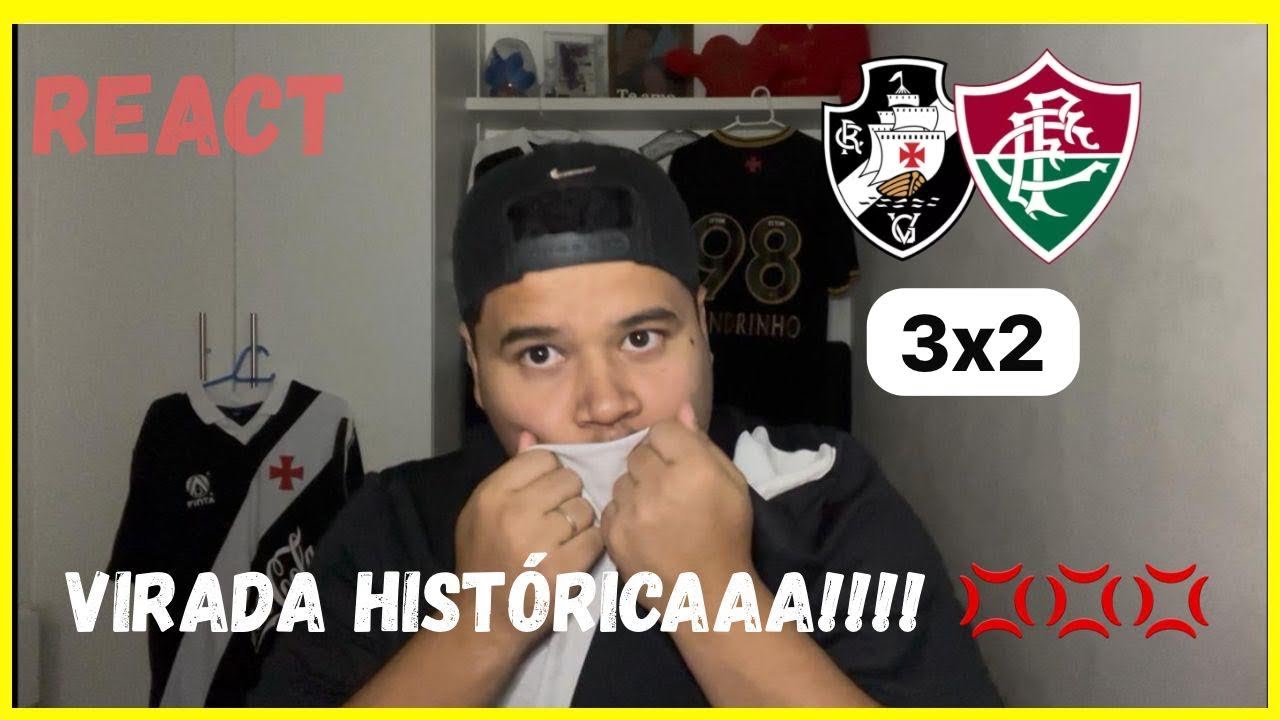 VOCÊS TEM QUE APRENDER A RESPEITAR O VASCO!!! - VASCO 3x2 FLUMINENSE - REACT DO SANDRINHO 