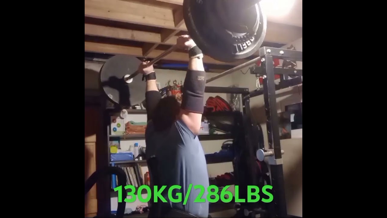 Push Press 130KG/286LBS X 6 Reps