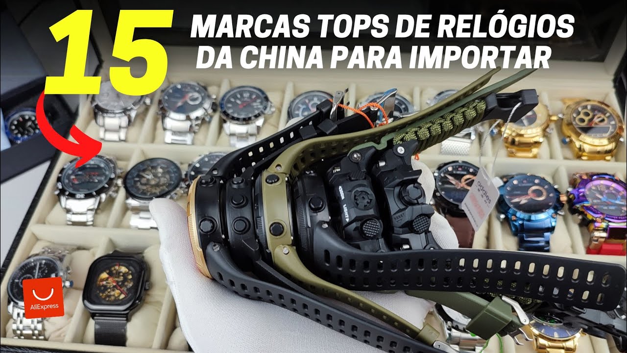 15 MARCAS TOPS DE RELÓGIOS PARA IMPORTAR DA CHINA | Para Revenda e Uso Próprio | Shopee e Aliexpress