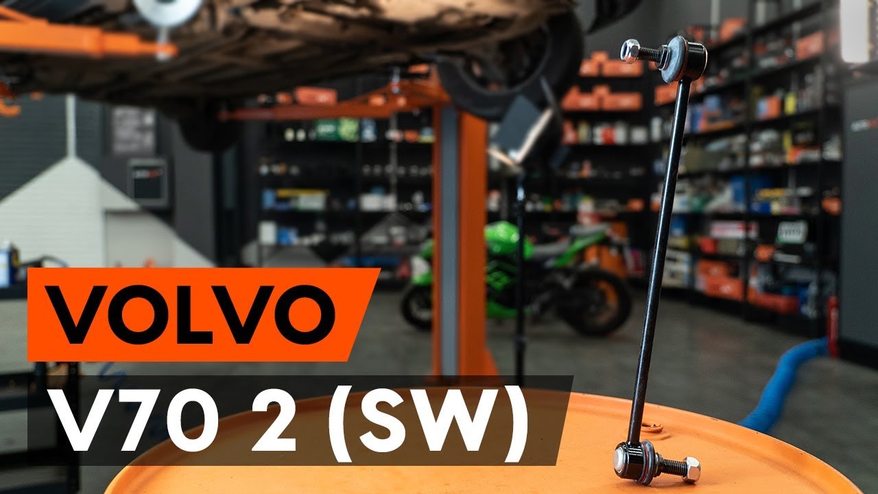 Så byter du fram stabilisatorstag / krängningshämmarstag på VOLVO V70 2 (SW) [AUTODOC-LEKTION]