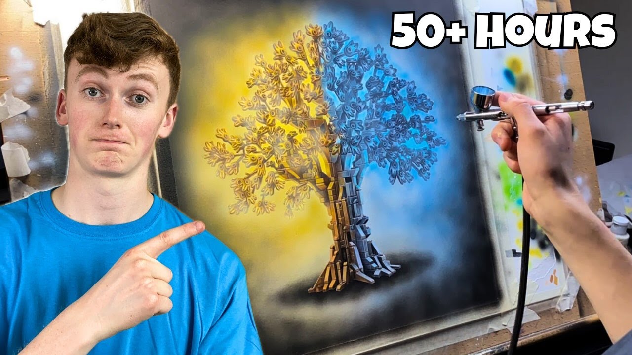 Мой САМЫЙ СТРАННЫЙ рисунок КОГДА-ЛИБО (на него ушло БОЛЕЕ 50 ЧАСОВ!)