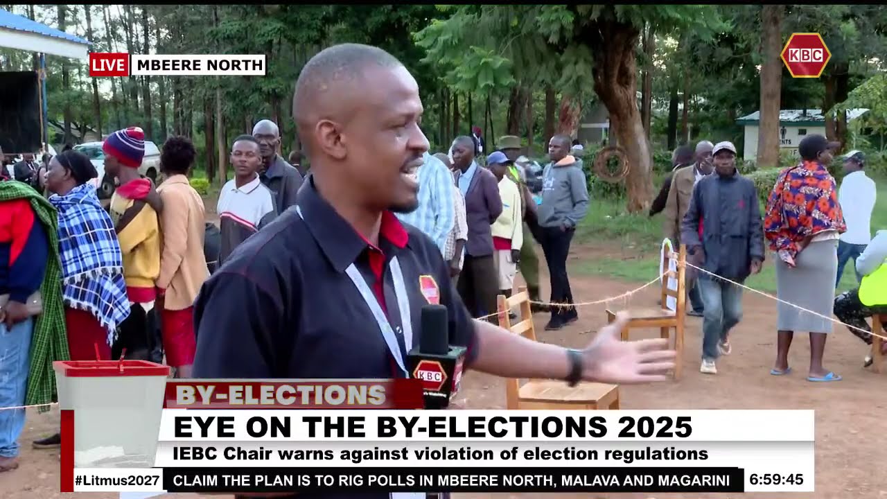 Mbeere North By-Election: Voters queue at Kanyuambora Primary school