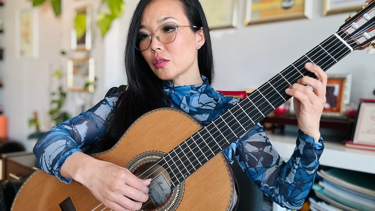 Maman oh Maman| Mẹ hiền yêu dấu | Thu Le | guitar arr. Nguyen The An