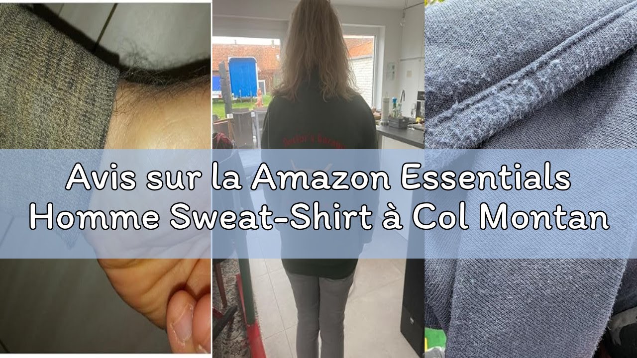 Avis sur la Amazon Essentials Homme Sweat-Shirt à Col Montant en Molleton, Fermeture Éclair Intégral