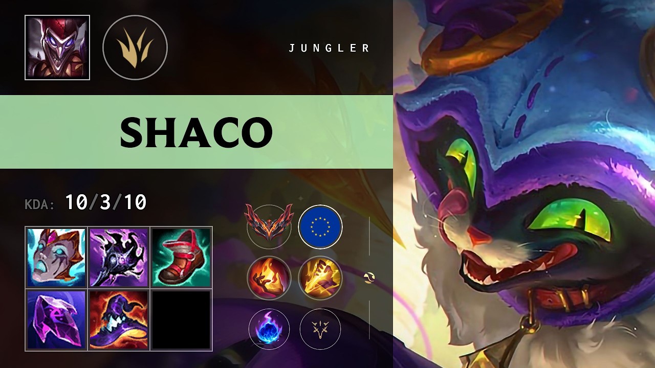Shaco Jungle vs Lee Sin - EUW Grandmaster Patch 26.11