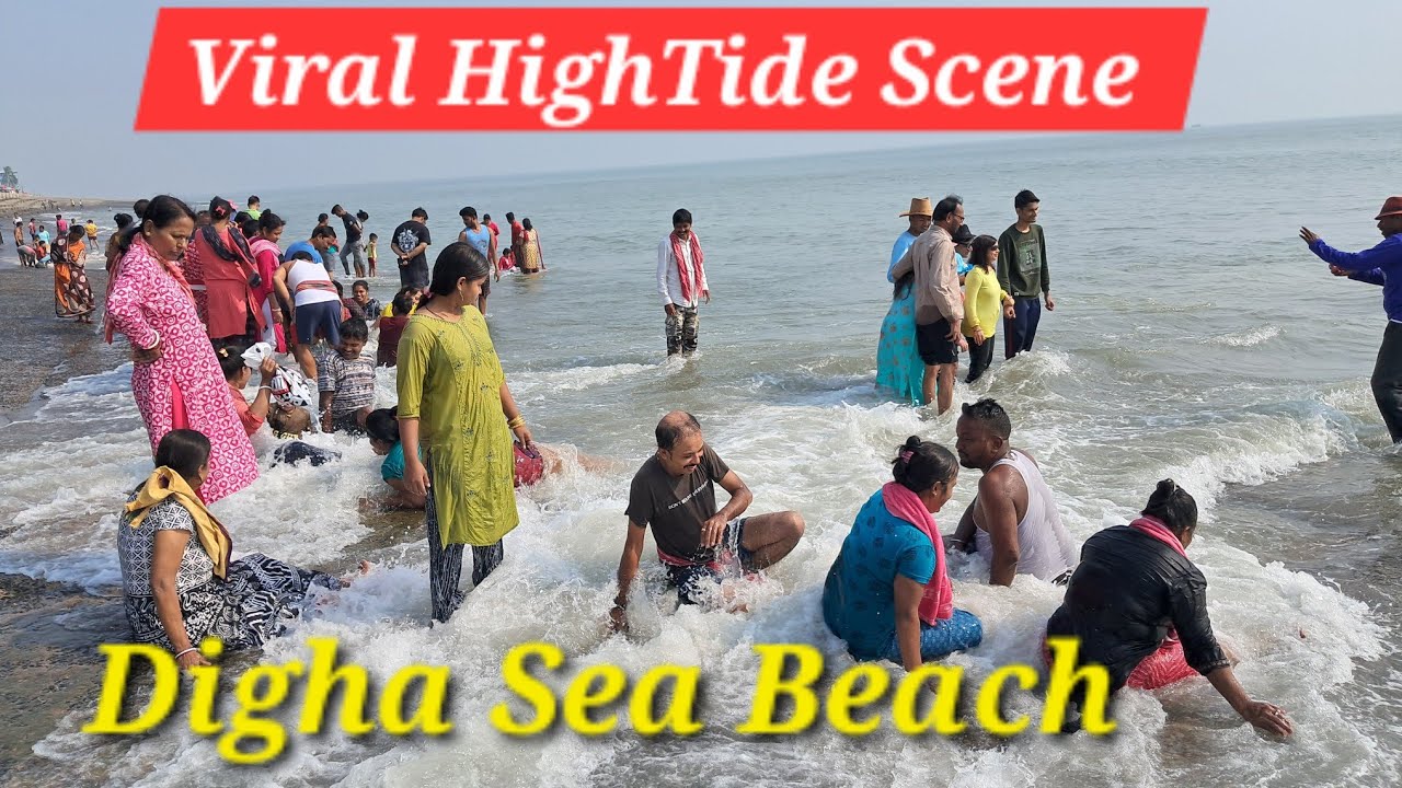 Viral HighTide Scene 🌊 Digha Sea Beach 🏖