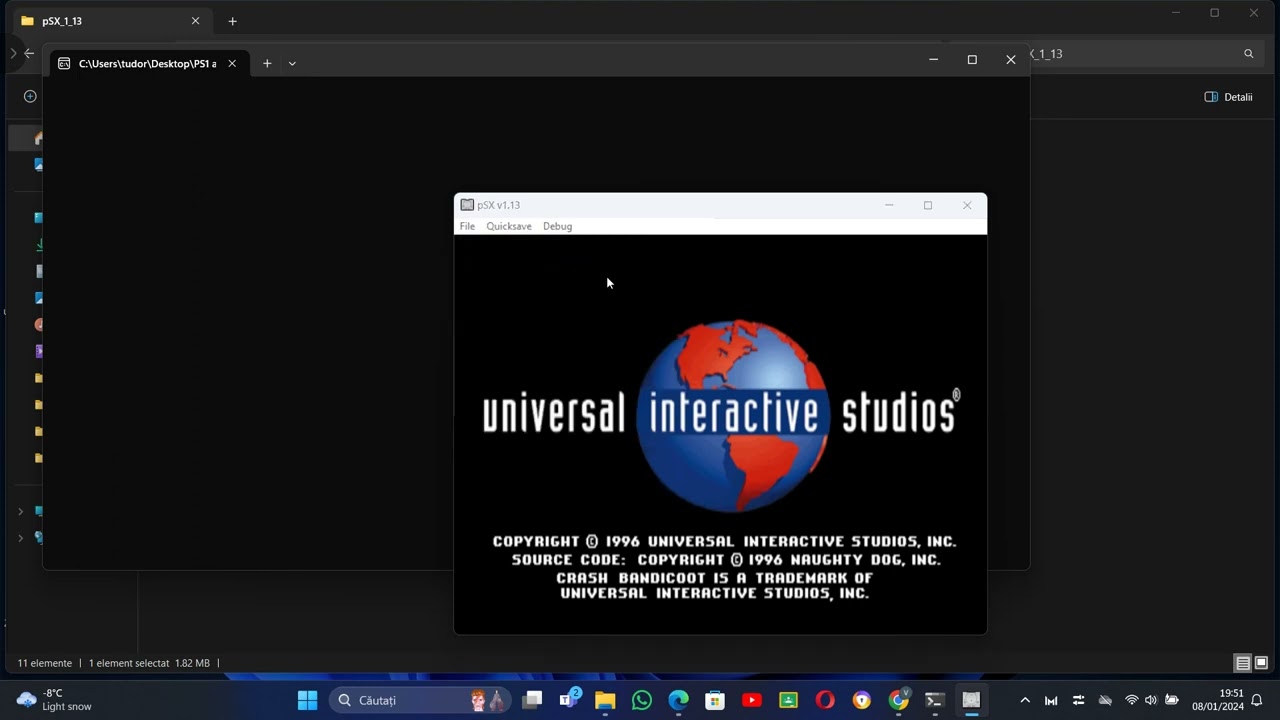 How to get Corrupted PS1 Screen using PSXFIN 1.13