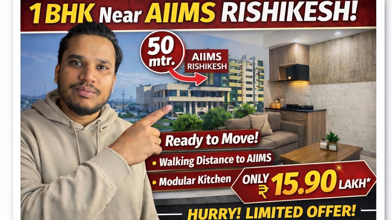 Rishikesh AIIMS Ke Paas 1BHK Flat For Sale 😱 Itni Kam Price? Full Tour Inside 