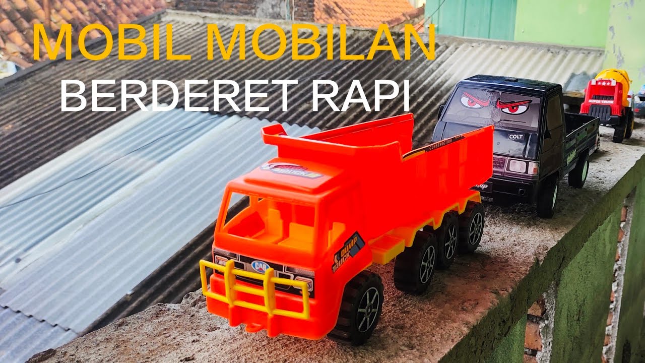 BONGKAR Mainan Mobil-Mobilan Berderet Truk, Pickup, Molen, Mobil Polisi, Mobil Derek, Mobil Damkar