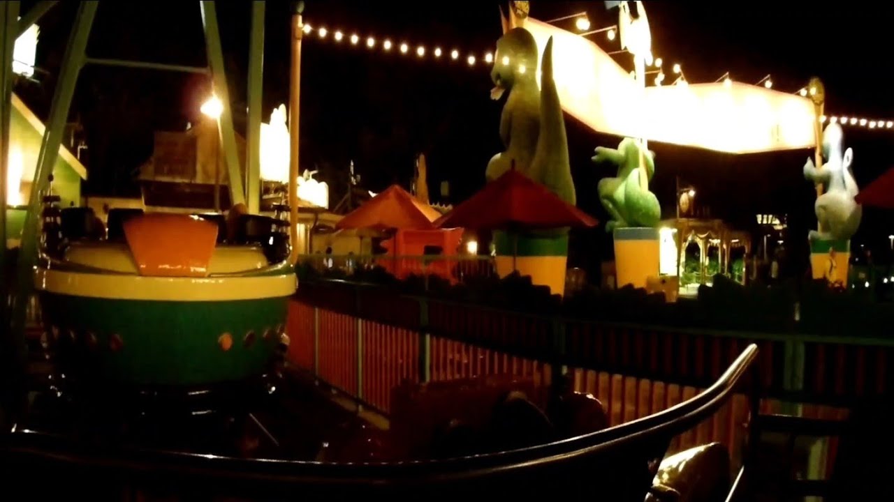 Primeval Whirl NIGHT RIDE during final days of operation at Walt Disney World's Animal Kingdom