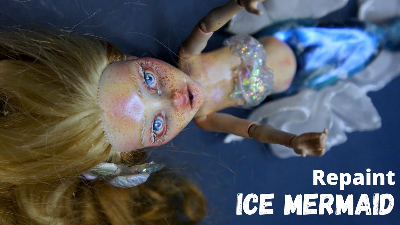 Ice Mermaid Custom Doll Repaint Mermay