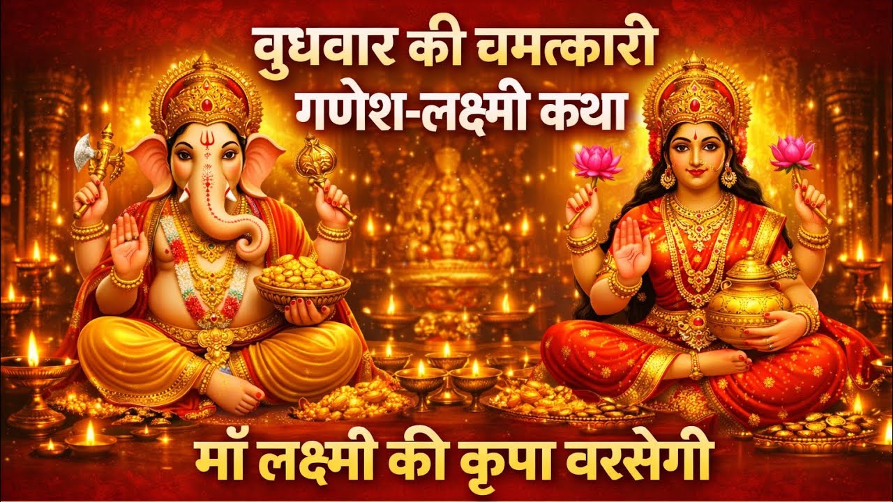 एक बार बुधवार को ये गणेश लक्ष्मी कथा सुन लो, जीवनभर माँ लक्ष्मी की कृपा बरसेगी | बुधवार व्रत कथा |