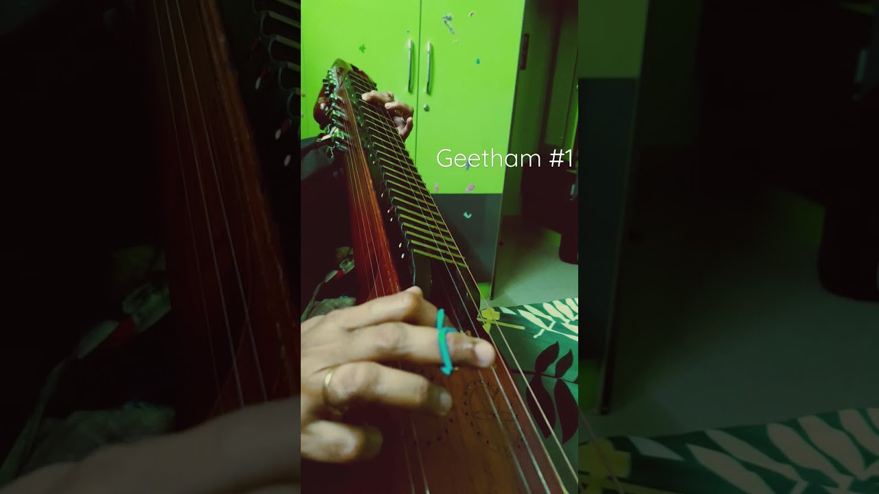 Geetham #1- Lambodara laghumikara #malahari ragam # veena notes
