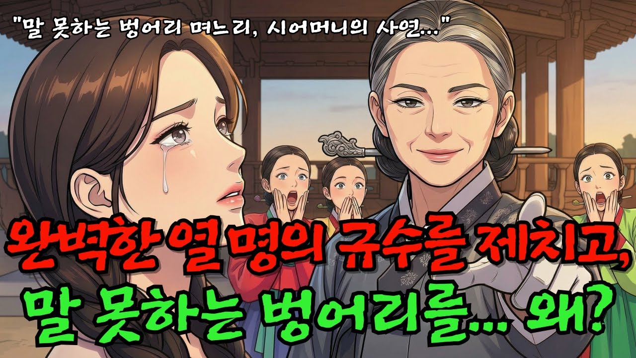 말 못하는 벙어리를 며느리로 택한 시어머니, 완벽한 규수들을 제치고 왜? | 야담|만담|전설|옛날이야기