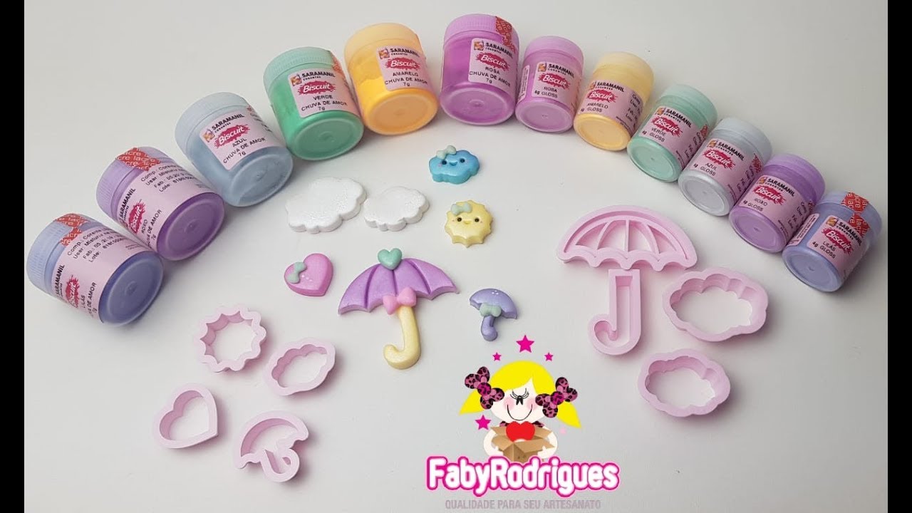 NOVOS CORANTES Saramanil + Cortadores Chuva de Amor