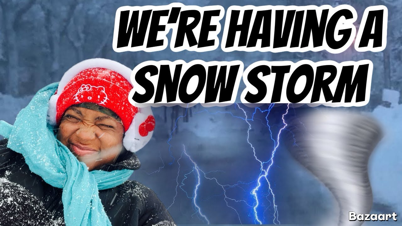 OMG ! WERE HAVING A WINTERSNOW STORM PT 2 ⛈️ 🌨️🌨️🌨️🌨️🌨️❄️❄️❄️❄️☃️⛄️⛄️