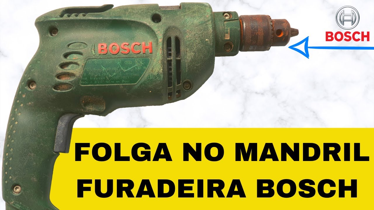 COMO RETIRAR A FOLGA DO MANDRIL DA FURADEIRA BOSCH? VEJA COMO RESOLVER!