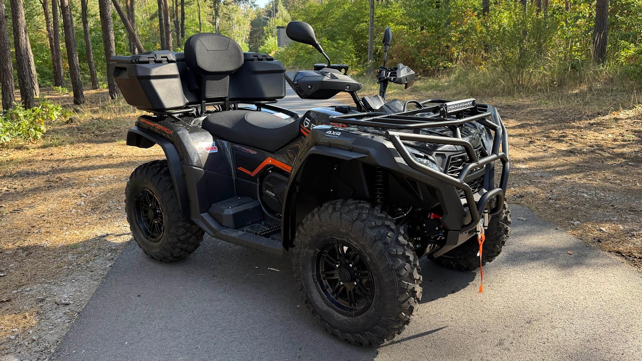 Quad GOES Terrox 500 po tuningu. Zderzaki, kufer oryginalny, poszerzenia nadkoli dystanse CFMOTO 520