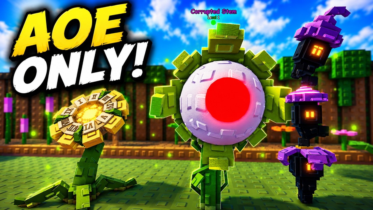 Сможет ли УЛЬТИМАТИВНАЯ АОЕ-команда пройти невыполнимое испытание в Garden Tower Defense