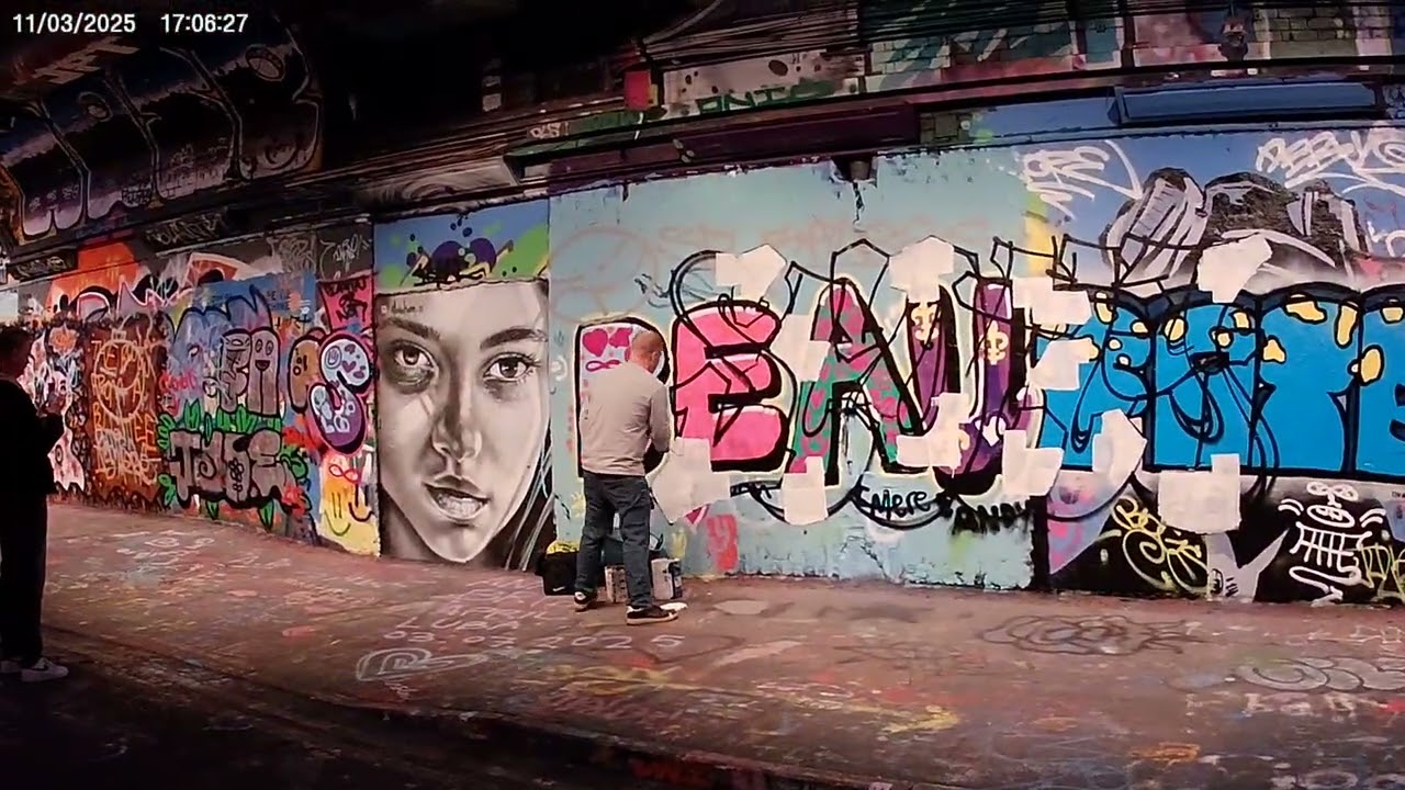 Graffiti Tunnel, Leake Street Arches, London, UK