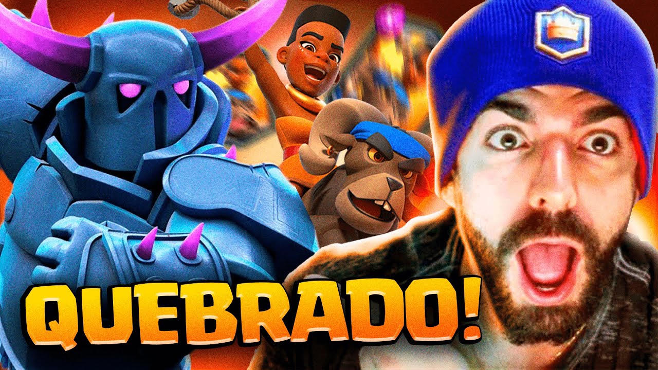 USEI O DECK MAIS QUEBRADO DE PEKKA COM DOMADORA DO CLASH ROYALE!
