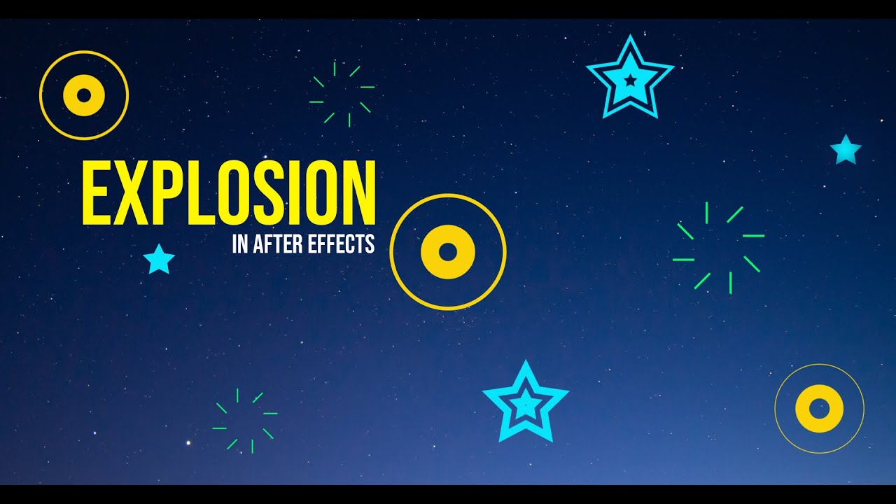 Graphics Explosion in After Effects | How to create Graphics Explosion Motion
