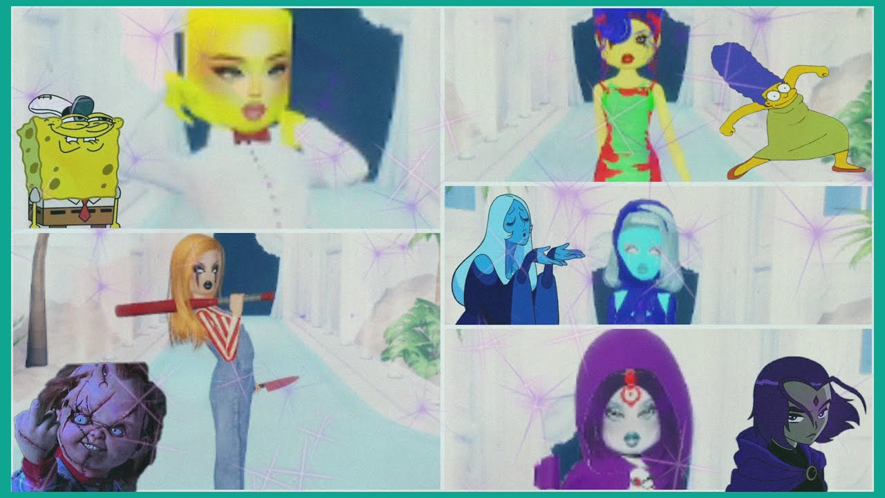 Recreating Cartoon Characters in Roblox Dress to Impress!