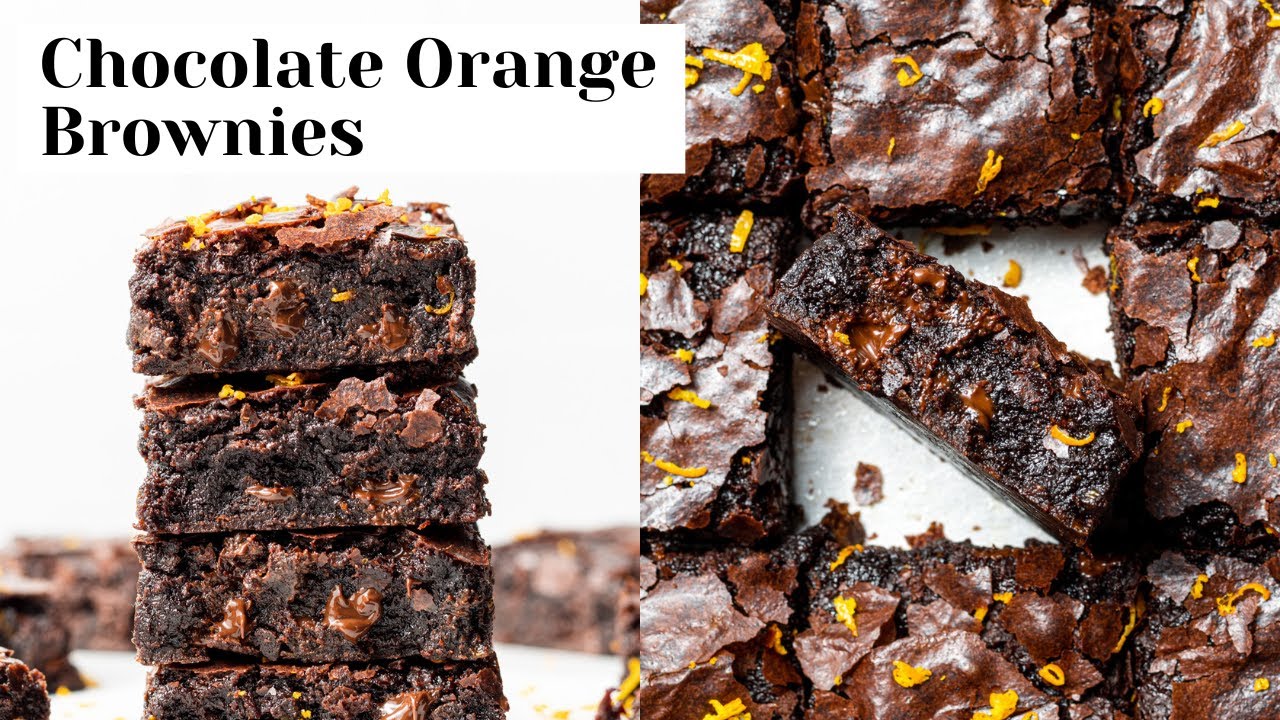 Chocolate Orange Brownies (One Bowl, No Mixer!)