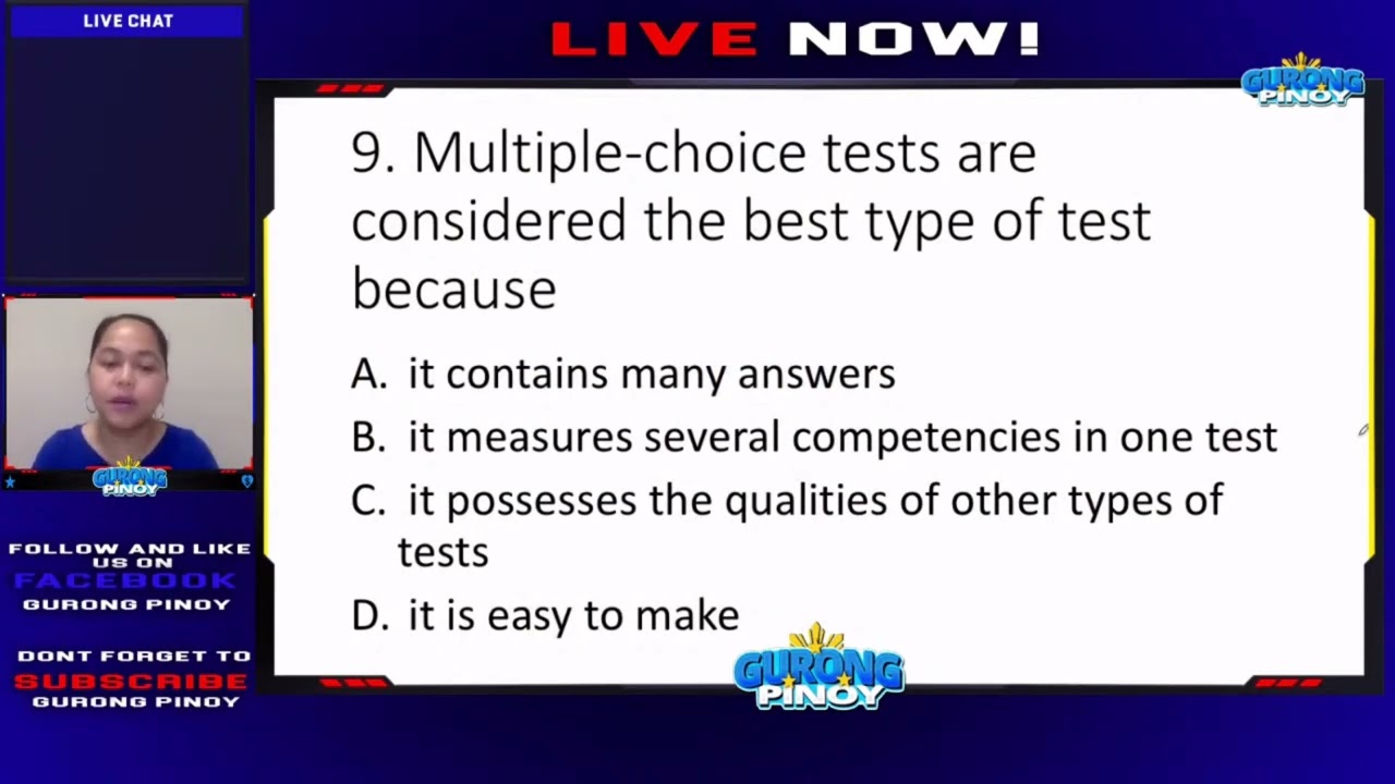 LET Reviewer 2022: Multiple Choice Tests