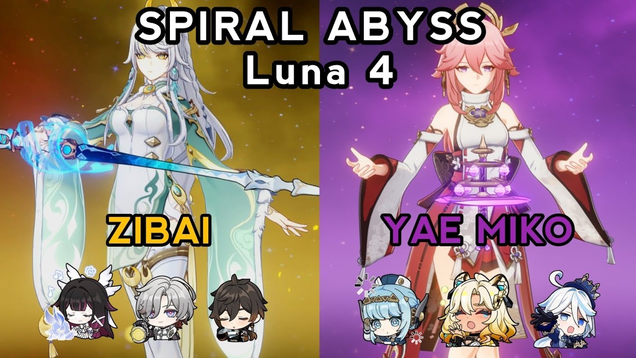 C0 Zibai ft. C4 Yae Miko | Spiral Abyss Luna 4 | Genshin Impact