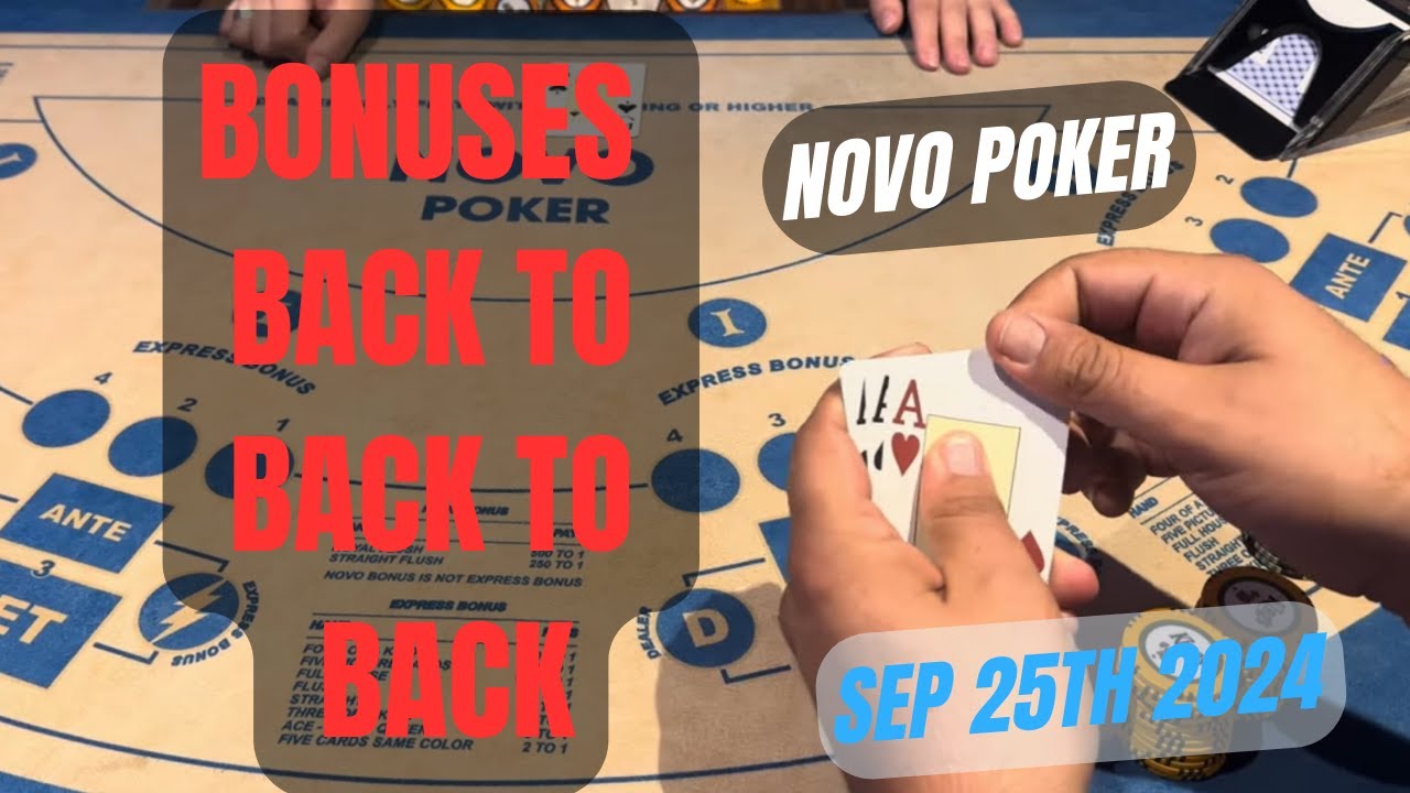 NOVO POKER ! SEP 25TH 2024 BONUSES BACK TO BACK TO BACK