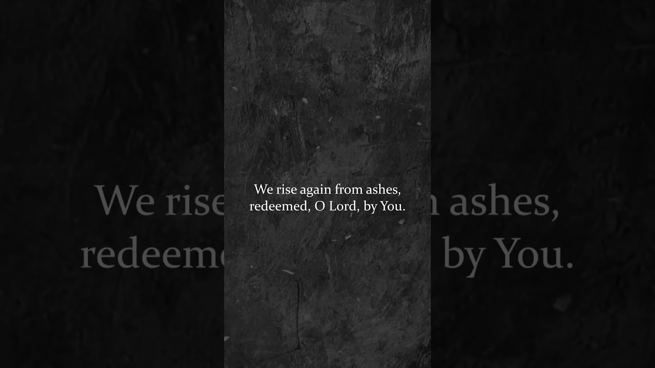 Ashes  | Ash Wednesday & Lent Hymn | #shorts #lent #ashwednesday #catholic #christianmusic