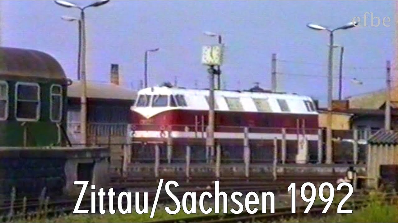 Reichsbahn pur: Bahnhof Zittau im August 1992