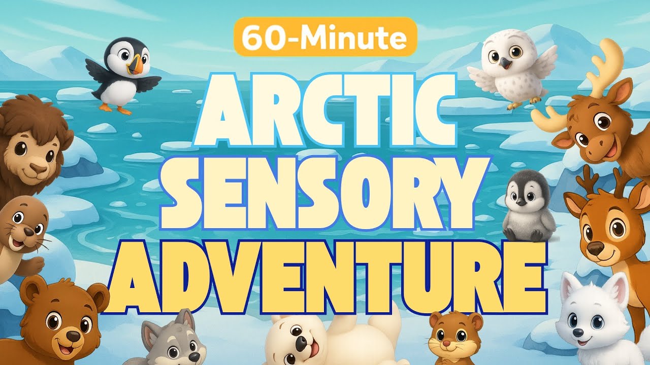 60-Minute Arctic Adventure | Relaxing Polar Animals & Calming Music for Babies | LullubaeTV