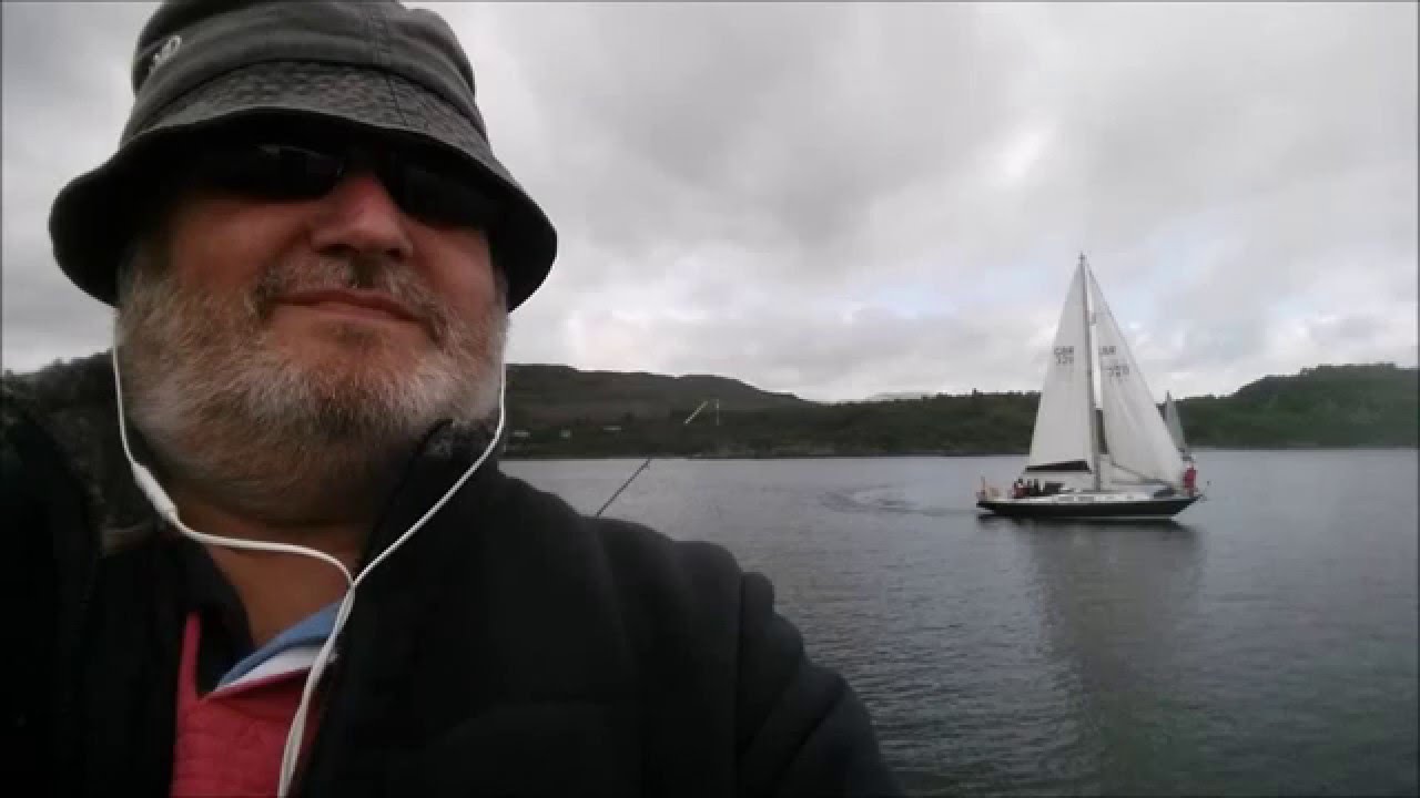 The Argyll Hunter Gatherer fishing for mackerel at Tarbert, Loch Fyne