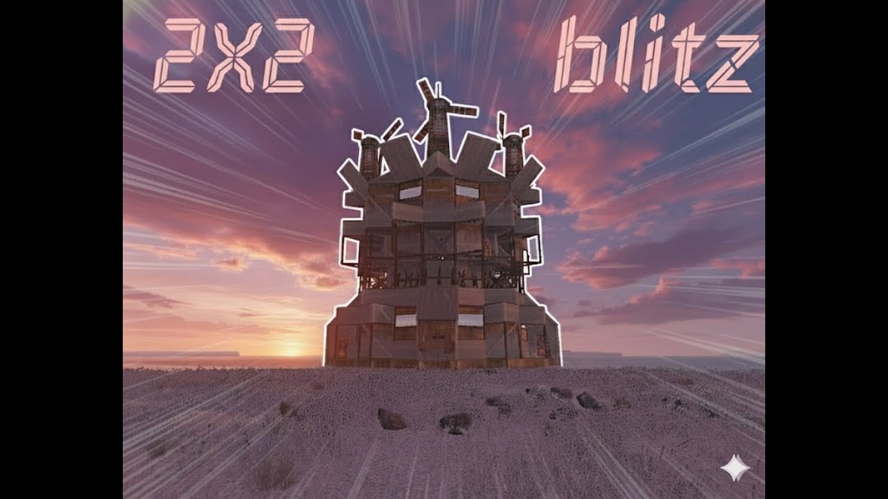 The blitz trio-quad  mini chinawall snowball 2x2 Rust Base Design 2025