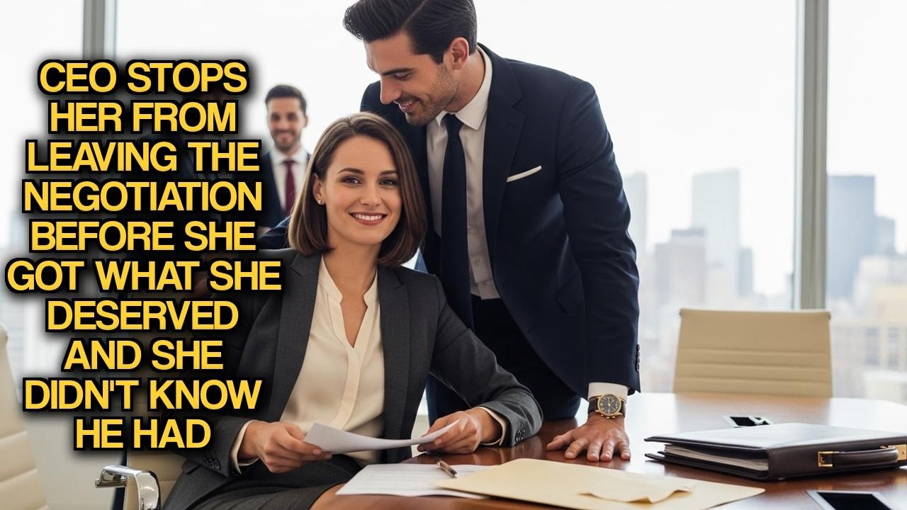 CEO Stops Her From Leaving Negotiation Before She Got What She Deserved And She Didn't Know He Had