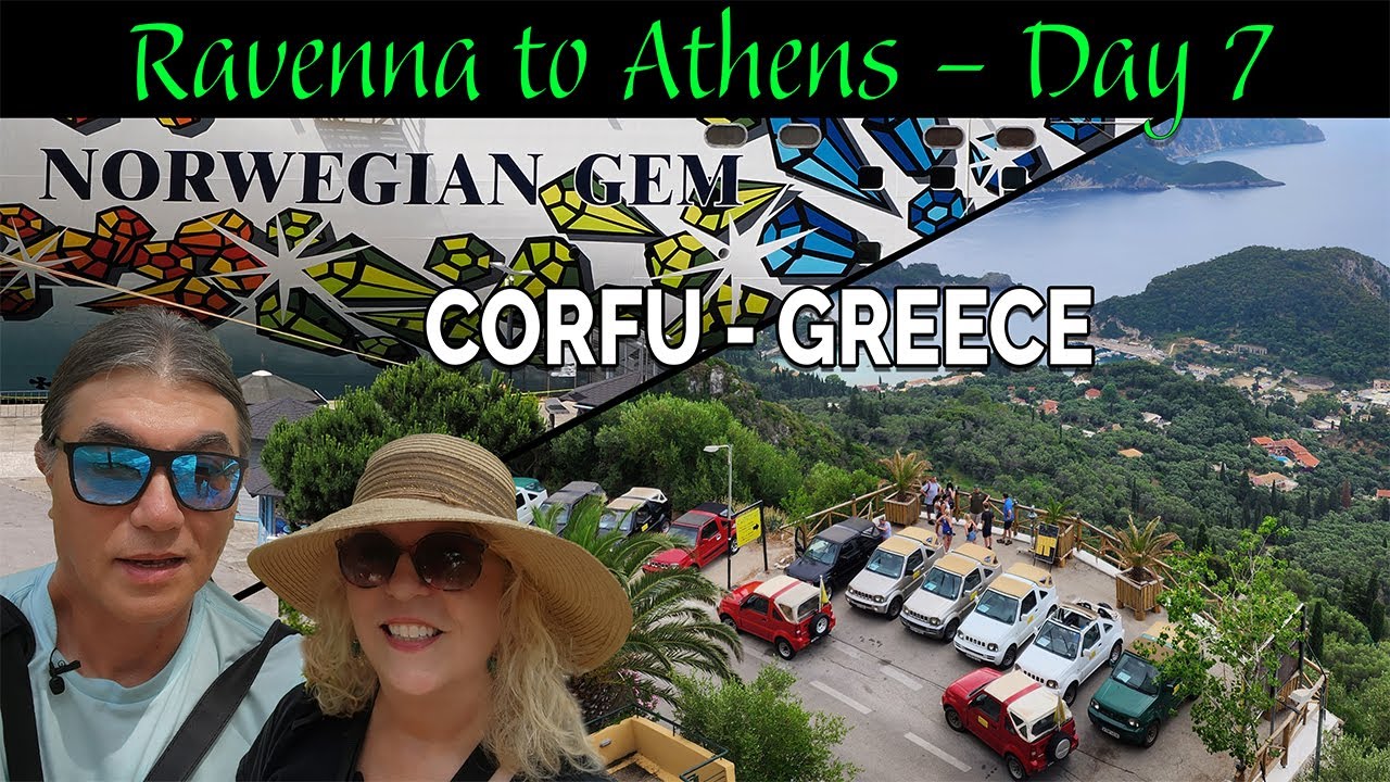 4x4 OFF-ROAD ADVENTURE in Corfu! 🇬🇷 NCL Gem Eastern Mediterranean Cruise Vlog senior silver traveler