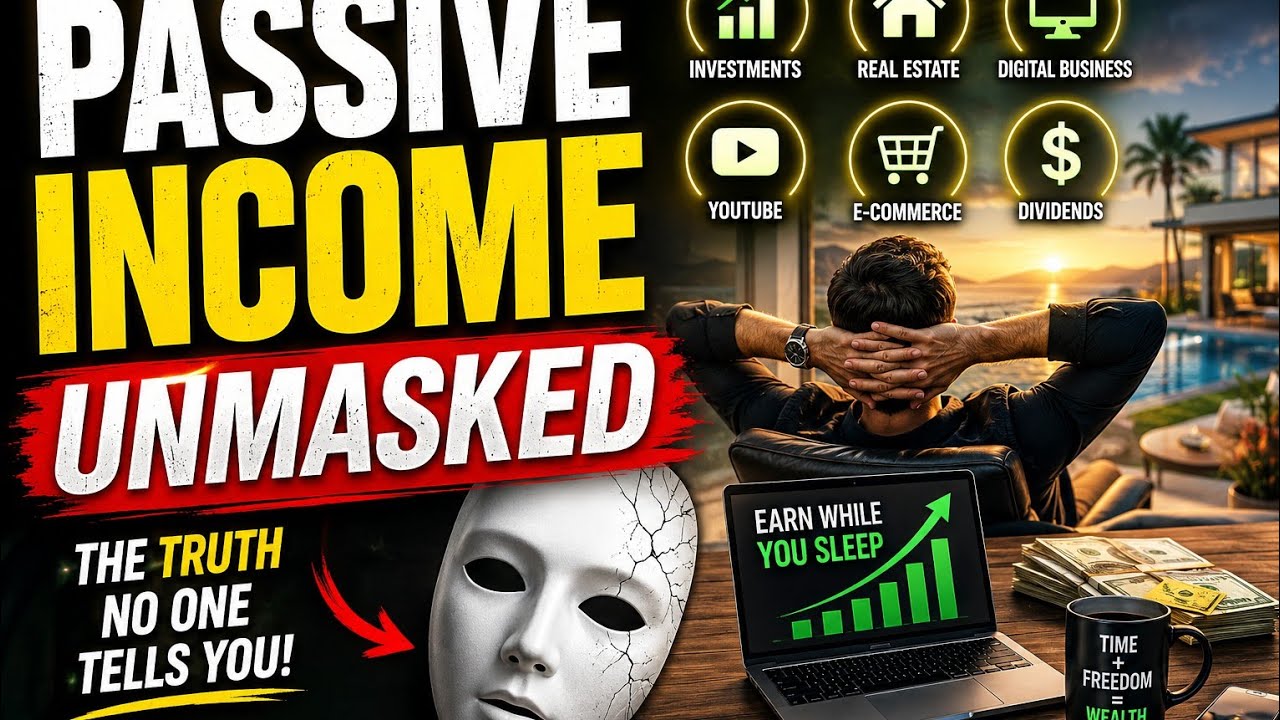 Passive Income UNMASKED: The Truth Nobody Tells You#PassiveIncome #PassiveIncomeUnmasked #Financial