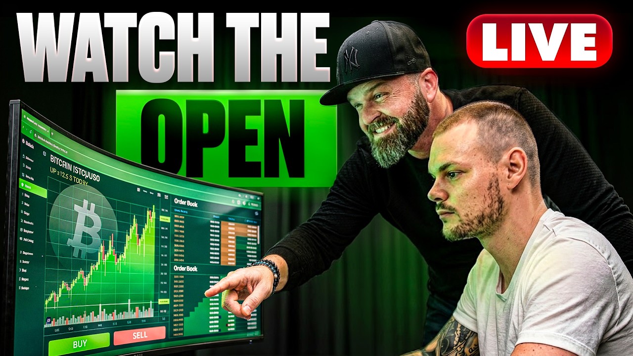 Live Trading the U.S. Market Open (Key Bitcoin & Altcoin Levels)