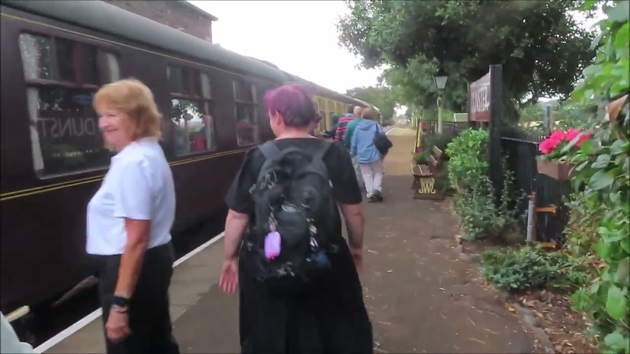 WAITING FOR A TRAIN AT DUNSTER STATION WSR 2 SEPTEMBER 2025